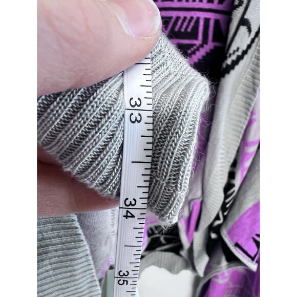 Y2K Aztec Western Cardigan Large colorful waterfall Cowgirl Sweater 2000s USA - Picture 9 of 11